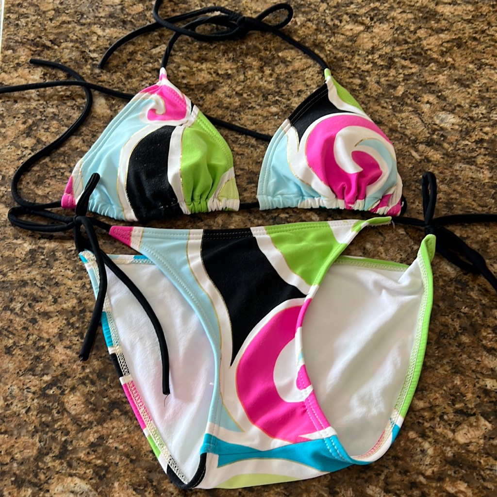 Multi Colored Bikini Set